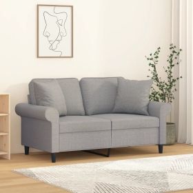 Throw Pillow Light grey 100% polyester 15.7 x 15.7 in Durable