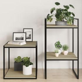 Shelf Set of 4 Sonoma Oak Engineered Wood 15.7 x 15.7 in Shelf