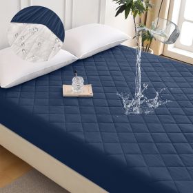Diamond Grid Ultrasonic Waterproof Mattress Protector (Option: W13664148)