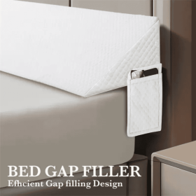 Air Layer Fabric Gap Pillow Diamond-shaped Pocket193x24.5x15cm (Option: White)