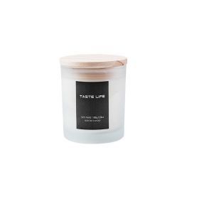 Smokeless Handmade Soy Wax Scented Candle With Clear Wooden Cover (Style: Cherry blossoms)